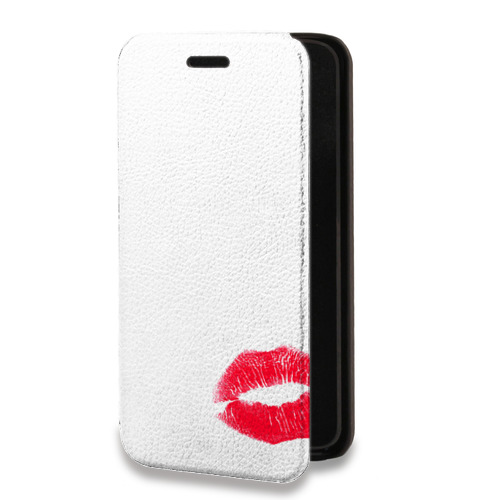 Дизайнерский горизонтальный чехол-книжка для OnePlus 8T Прозрачные поцелуи