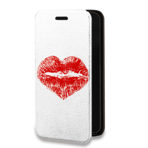 Дизайнерский горизонтальный чехол-книжка для Iphone 14 Plus Прозрачные поцелуи