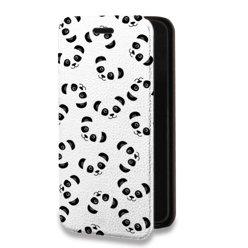 Дизайнерский горизонтальный чехол-книжка для Iphone 13 Mini Панды