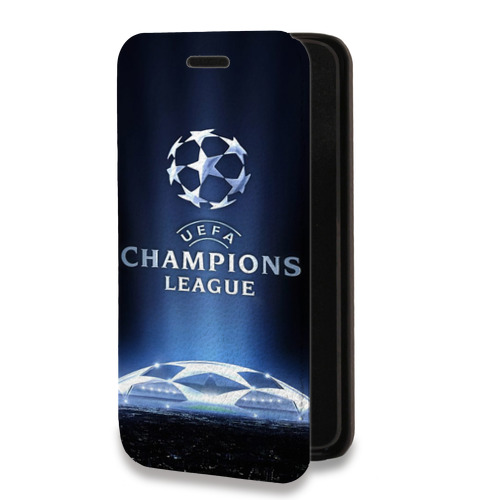 Дизайнерский горизонтальный чехол-книжка для Iphone 12 Pro лига чемпионов