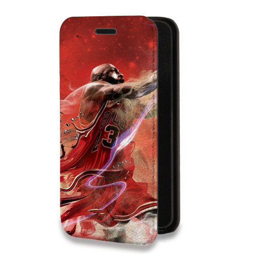 Дизайнерский горизонтальный чехол-книжка для Samsung Galaxy S9 НБА