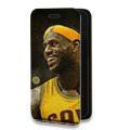 Дизайнерский горизонтальный чехол-книжка для Iphone 14 Pro Max НБА