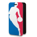Дизайнерский горизонтальный чехол-книжка для Xiaomi RedMi Note 10 НБА