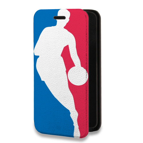 Дизайнерский горизонтальный чехол-книжка для Iphone Xr НБА