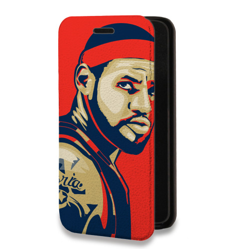 Дизайнерский горизонтальный чехол-книжка для Samsung Galaxy S22 Ultra НБА