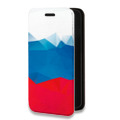 Дизайнерский горизонтальный чехол-книжка для Huawei Y6p Российский флаг