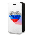 Дизайнерский горизонтальный чехол-книжка для Samsung Galaxy M31 Российский флаг