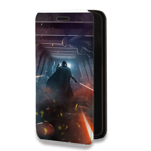 Дизайнерский горизонтальный чехол-книжка для Iphone 14 Pro Max Star Wars Battlefront