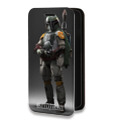 Дизайнерский горизонтальный чехол-книжка для Iphone 14 Pro Star Wars Battlefront