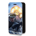 Дизайнерский горизонтальный чехол-книжка для Iphone 13 Pro Star Wars Battlefront