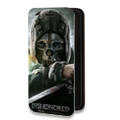 Дизайнерский горизонтальный чехол-книжка для Iphone 14 Dishonored 