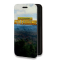 Дизайнерский горизонтальный чехол-книжка для Iphone 14 Pro PLAYERUNKNOWN'S BATTLEGROUNDS
