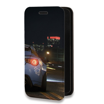 Дизайнерский горизонтальный чехол-книжка для Huawei Honor 7C Pro Need For Speed (на заказ)