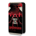 Дизайнерский горизонтальный чехол-книжка для Iphone 14 Pro Max Wolfenstein