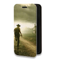 Дизайнерский горизонтальный чехол-книжка для Iphone 13 Pro Max Ходячие Мертвецы