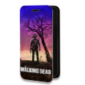 Дизайнерский горизонтальный чехол-книжка для Iphone 7 Plus / 8 Plus Ходячие Мертвецы