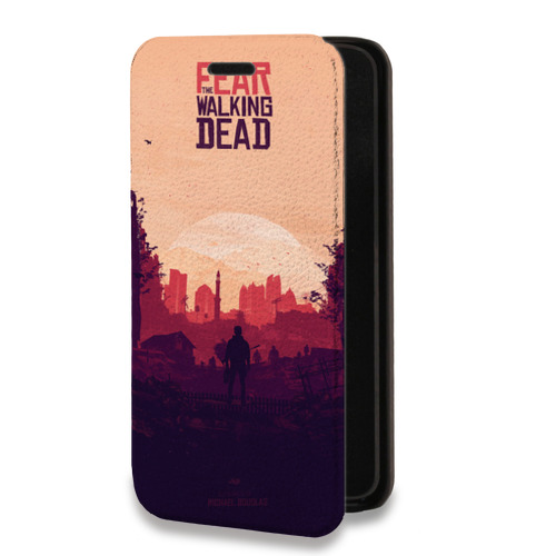 Дизайнерский горизонтальный чехол-книжка для Alcatel One Touch Idol 2 mini Ходячие Мертвецы