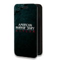 Дизайнерский горизонтальный чехол-книжка для Iphone 13 Pro Max Американская История Ужасов