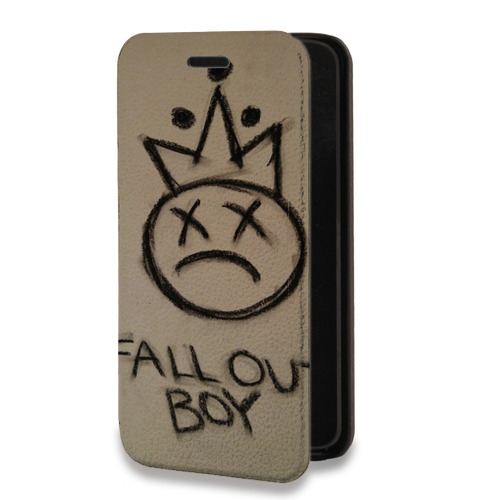 Дизайнерский горизонтальный чехол-книжка для Nokia 7 Fall Out Boy