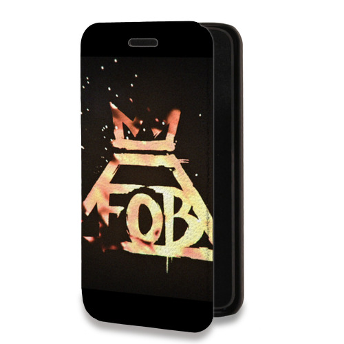 Дизайнерский горизонтальный чехол-книжка для Nokia X10 Fall Out Boy