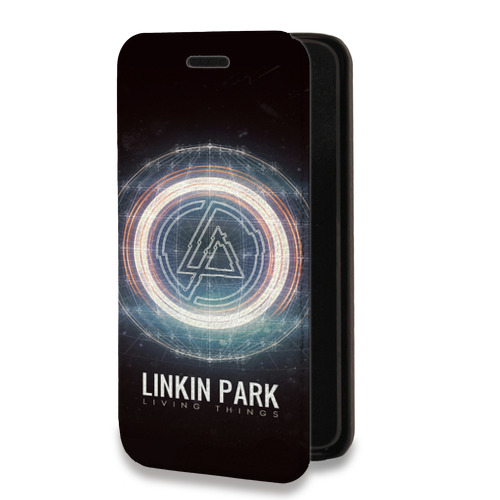 Дизайнерский горизонтальный чехол-книжка для Huawei Y5p Linkin Park