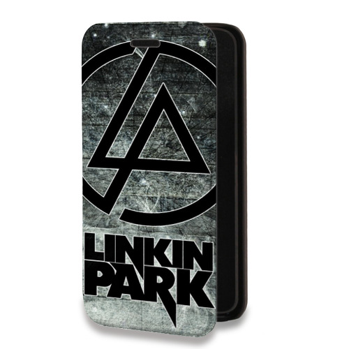 Дизайнерский горизонтальный чехол-книжка для Iphone 13 Mini Linkin Park