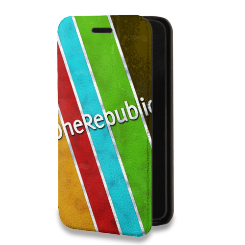 Дизайнерский горизонтальный чехол-книжка для Iphone 14 Pro OneRepublic