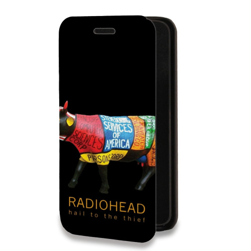 Дизайнерский горизонтальный чехол-книжка для ASUS ZenFone 8 Flip RadioHead