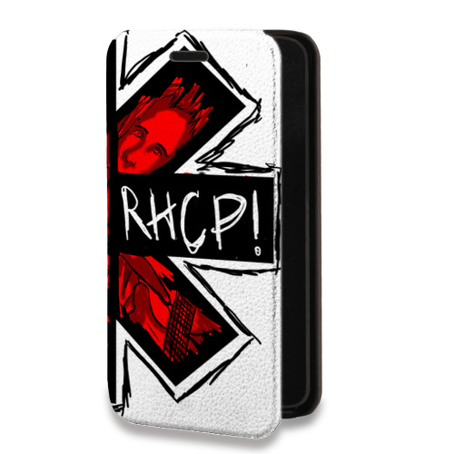 Дизайнерский горизонтальный чехол-книжка для Xiaomi RedMi Note 10 Red Hot Chili Peppers