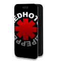 Дизайнерский горизонтальный чехол-книжка для Huawei Y5p Red Hot Chili Peppers