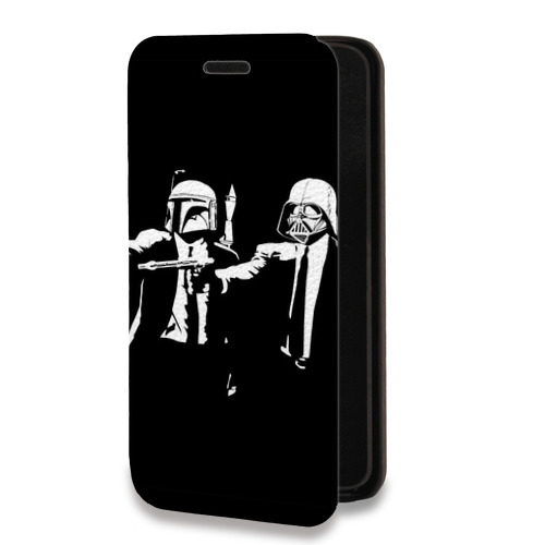 Дизайнерский горизонтальный чехол-книжка для Iphone 7 Звездные войны