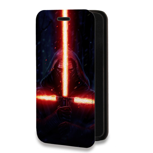 Дизайнерский горизонтальный чехол-книжка для Iphone 6/6s Звездные войны