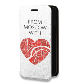 Дизайнерский горизонтальный чехол-книжка для Huawei Honor 30S Москва (на заказ)