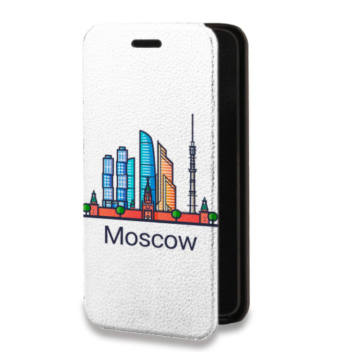 Дизайнерский горизонтальный чехол-книжка для Huawei Nova Lite (2017) Москва