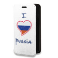 Дизайнерский горизонтальный чехол-книжка для Xiaomi Mi 11 Российский флаг