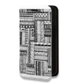 Дизайнерский горизонтальный чехол-книжка для Samsung Galaxy A32 Абстракции