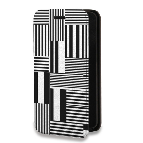 Дизайнерский горизонтальный чехол-книжка для Iphone 7 Plus / 8 Plus Абстракции 2