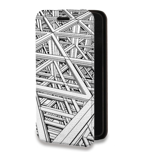Дизайнерский горизонтальный чехол-книжка для Iphone 11 Pro Абстракции