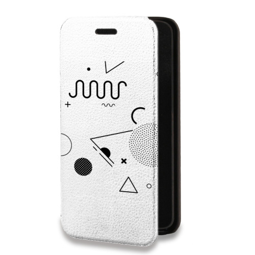 Дизайнерский горизонтальный чехол-книжка для Iphone 14 Pro Абстракции 1