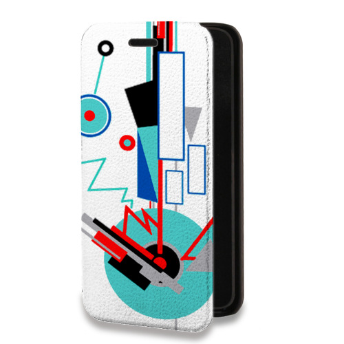 Дизайнерский горизонтальный чехол-книжка для Huawei Mate 30 Абстракции