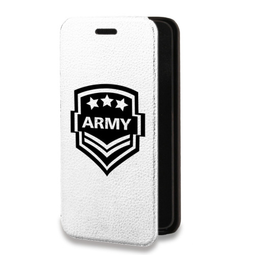Дизайнерский горизонтальный чехол-книжка для Samsung Galaxy S10 Lite Армия