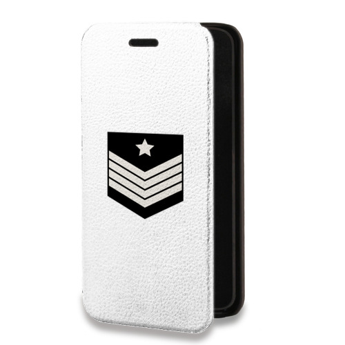 Дизайнерский горизонтальный чехол-книжка для Iphone 7 Армия