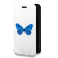 Дизайнерский горизонтальный чехол-книжка для Samsung Galaxy A73 5G прозрачные Бабочки 