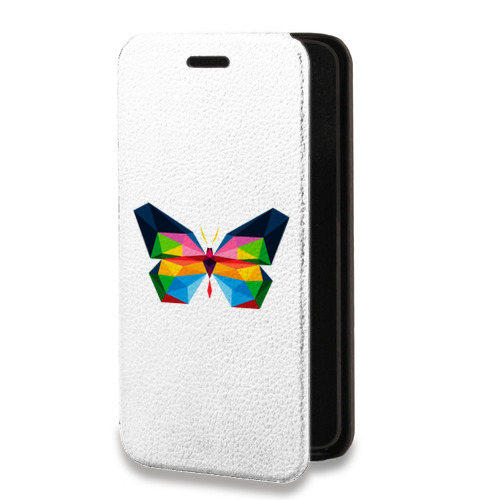 Дизайнерский горизонтальный чехол-книжка для Nokia 1.4 прозрачные Бабочки 
