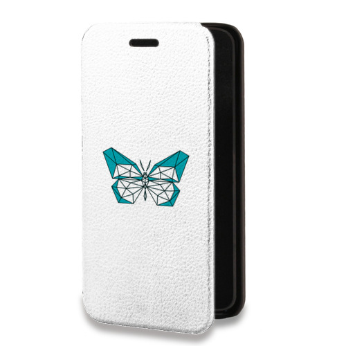 Дизайнерский горизонтальный чехол-книжка для ASUS ZenFone 7 прозрачные Бабочки 