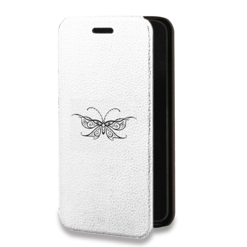 Дизайнерский горизонтальный чехол-книжка для ASUS ZenFone 8 Flip прозрачные Бабочки 