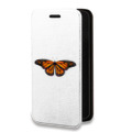 Дизайнерский горизонтальный чехол-книжка для Tecno Pova 2 прозрачные Бабочки 