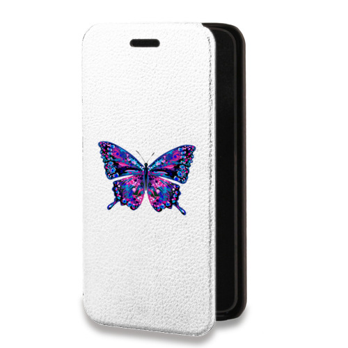 Дизайнерский горизонтальный чехол-книжка для Huawei P40 Pro прозрачные Бабочки 