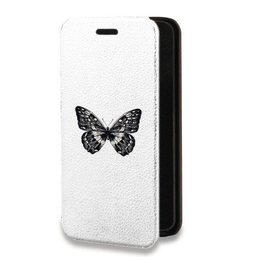 Дизайнерский горизонтальный чехол-книжка для Huawei Honor 30 прозрачные Бабочки 