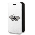 Дизайнерский горизонтальный чехол-книжка для Huawei Mate 10 Pro прозрачные Бабочки 